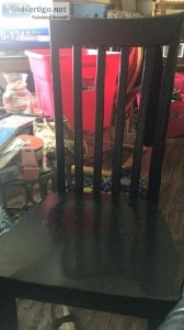4 lovely black dining chairs