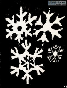 Black and White Winter Snowflakes GG &ndash 8&Prime x 11&Prime P
