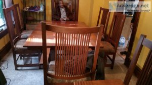 Dinning table and 6 chairs plus bench seat