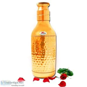 Copper water bottle, copper drinkware, capacity - 1500ml ? nutri