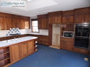 Custom Oak Kitchen With Island