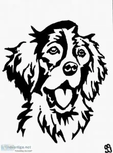 Black and White Brittany Mix 4 GG &ndash 11&Prime x 14&Prime Can