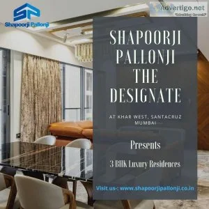 Shapoorji Pallonji the Designate 3 BHK Apartments at Khar West S