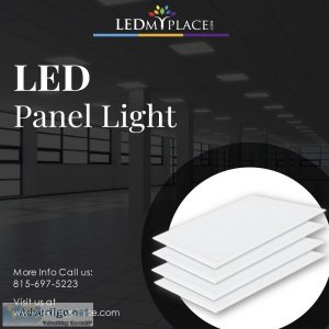 LED panel lights come in a variety of colors and sizes.