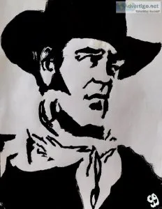 Actor John Wayne Black and White 5 GG &ndash 8.5&Prime x 11&Prim