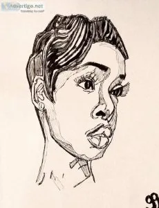 Black and White Jennifer Hudson GG &ndash 8.5&Prime x 11&Prime A