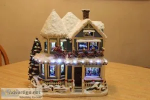 2004 Thomas Kinkade Night Before Christmas Story House HAWTHORNE