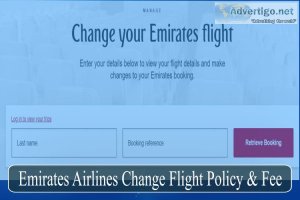 How to change emirates flight: change policy & fee