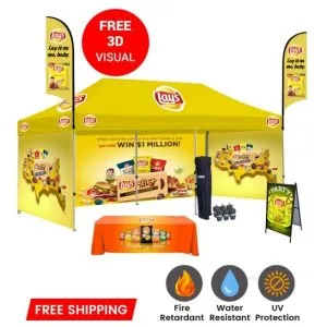 Pop Up Canopy 10x20 w Single-Sided Full Backwall  New York  USA