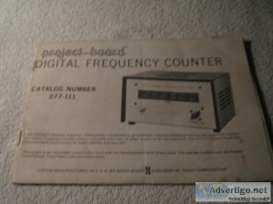 RADIO SHACK 277-111 DIGITAL FREQUENCY COUNTER PROJECT BOARD MANU