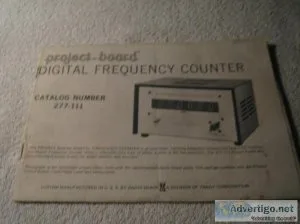 RADIO SHACK 277-111 DIGITAL FREQUENCY COUNTER PROJECT BOARD MANU