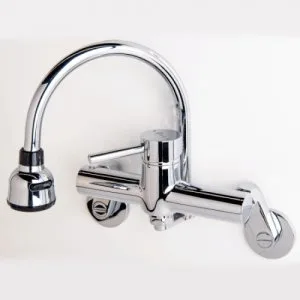QUOSS COBRA KITCHEN  LAUNDRY MIXER WITH HARD SPOUT CHROME (WITH 