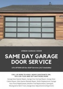 Garage Door Repair Service With 10% Off Call Now 833-3387226