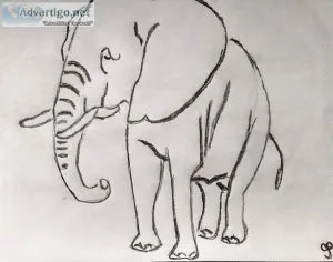 Elephant GG - 8&quot x 11&quot Pencil