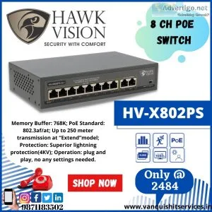 8 CH POE Switch
