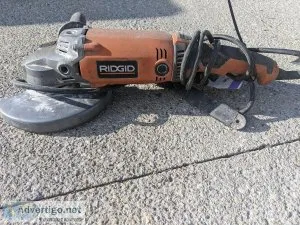 RIDGID 15 Amp Corded 7 in. Twist Handle Angle Grinder CONCRETE