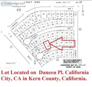 LOT IN CALIFORNIA CITY LOCATED ON DANEEN PL. KERN COUNTY