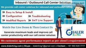 Inbound outbound call center solution