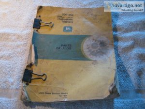 John Deere Parts Catalog &ndash For the 300 and 316 Hydrostatic 