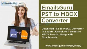 Pst to mbox converter to save pst files to mbox format