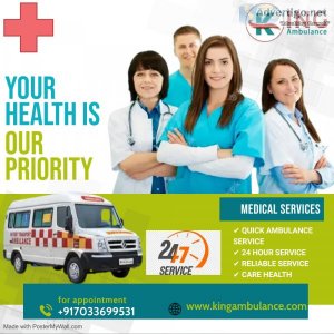 King Road Ambulance Service in Varanasi &ndash With Ventilator S
