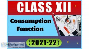 CBSE class 12 Consumption function