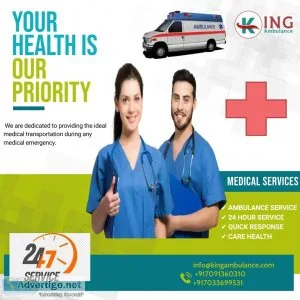 King Efficient Ventilator Ground Ambulance Service in Katihar Bi