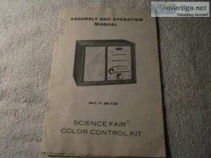 Radio Shack  28-138 Science Fair &copy COLOR CONTROL KIT Assembl