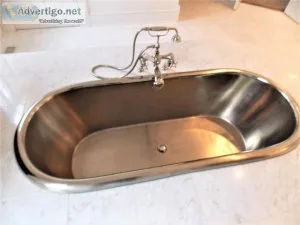 Unique Chrome Soaking Bathtub
