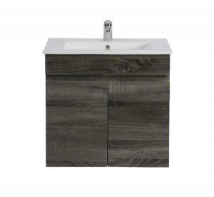 POSEIDON B64 WALL HUNG VANITY DARK GREY 600MM
