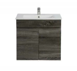POSEIDON B64 WALL HUNG VANITY DARK GREY 600MM