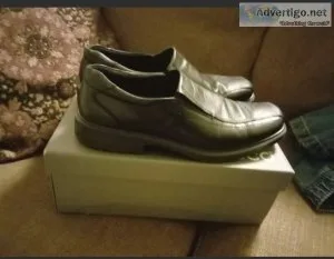 Ecco Helsinki Slip On Leather Loafers Shoes Men&rsquos EU 48US 1