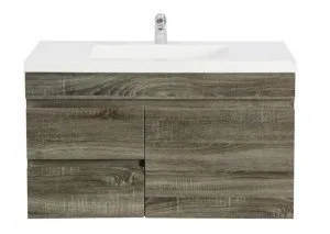 POSEIDON B74W WALL HUNG VANITY DARK GREY 750MMv