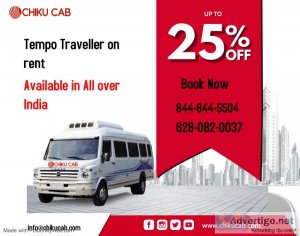 Tempo traveller on rent- up to 25% off on booking