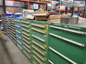 MRO - LOT OF 13 STANLEY VIDMAR LISTA CABINETS WITH CONTENTS