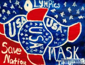 USA Remembrance GG - 8.5&quot x 11&quot Painting