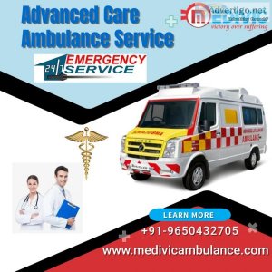 Reliable  Medivic Ground Ambulance Service in Kapashera Delhi