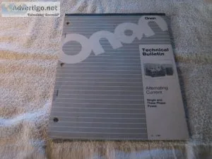 Onan Technical Bulletin Alternating Current &ndash Single and Th