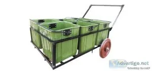 Hand Cart with 6 Bin Manufacturer