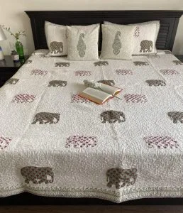 Buy Elegant Bed Covers Online in India &ndash Teertha