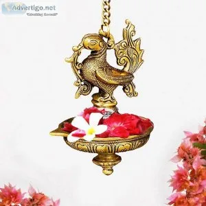 Brass Hanging diya  Decorative Lamp  Brass Hanging Diyas Online