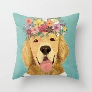 Dogs Throw Pillows Cover Oklahoma