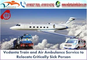 Best Air Ambulance in Kolkata Vedanta Air Ambulance With full IC