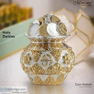 Buy silver and Gold plated Kalash for your Home - Momentz Hydera