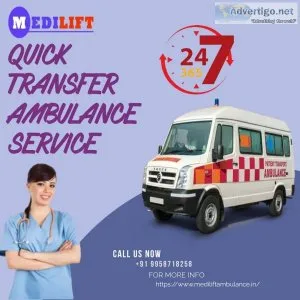 Swift Patient Transfer Road Ambulance Service in Delhi- Medilift