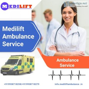 Medical Assistance Ambulance Service in Nehru Place by Medilift