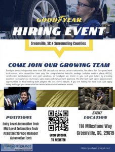 Goodyear Assistant Store Manager - Easley SC