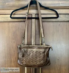 Costanza Rota woven handmade leather bag