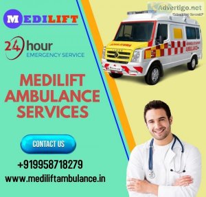 Take Stupendous Exigency Ambulance Service in Mokama by Medilift