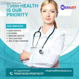 Quality Care Ambulance Service in Muzaffarpur by Medilift